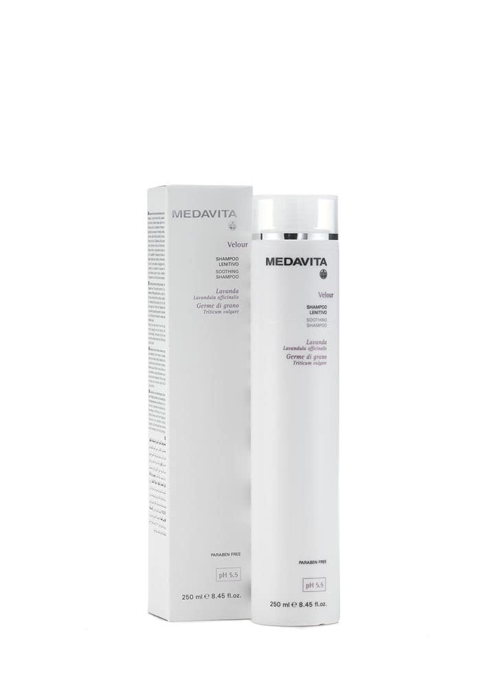 Medavita | Velour Shampoo Lenitivo 250 ml, Dermopurifying Shampoo for Frequent Use, pH 5. 5, Made in Italy