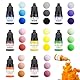 Caelura Farbpigmente für Gießpulver, Farbe Für Gießpulver, 8 Farben Epoxidharz Farbe Set für Harz Kunst, DIY Produktion Zementbeschichtung Farbige Pigmente 5ML