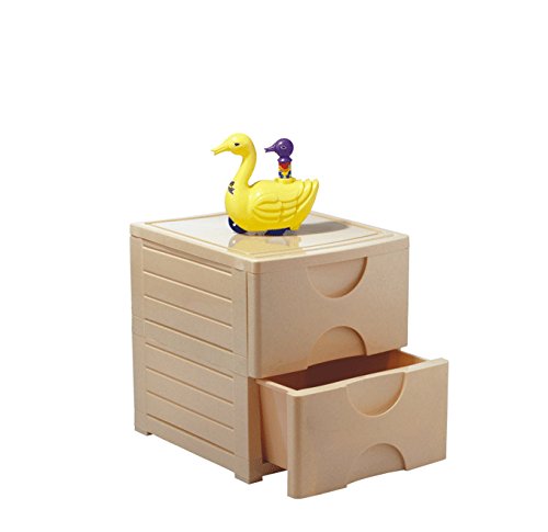 ARISTO Zodiac Multipurpose 2 Drawer Plastic Modular Chest Storage Organizer- Multicolour