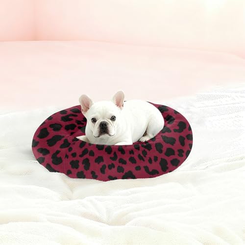 Lit pour chien et chat isolant et moelleux - Panier léopard S - 3