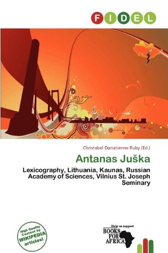 Livre de lexicographie sur Antanas Juška et la Lituanie