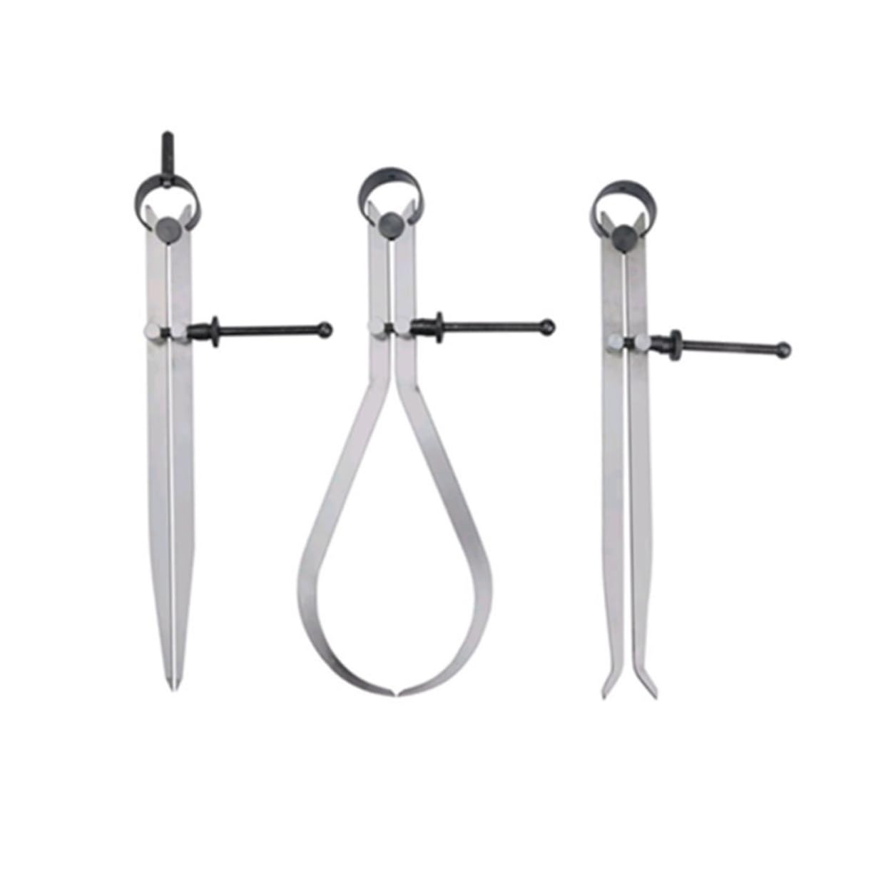 STOBAZA 3pcs Spring Caliper Measuring Measure Calipers Gauge Machinist Tools Black