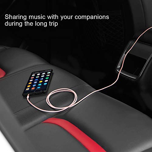 Image of CableCreation 3.5mm Aux Cord [2-Pack], Premium 3.5mm Auxiliary Audio Cable [6ft /1.8m] Aux Cable Compatible with Headphones, iPhones, iPads, Home /Car Stereos and More