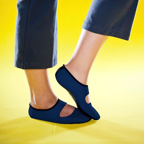 Image of Nufoot Women's Mary Janes Best Foldable & Flexible Flats, Travel & Exercise, Dance, Yoga Socks, Indoor Shoes, Slippers