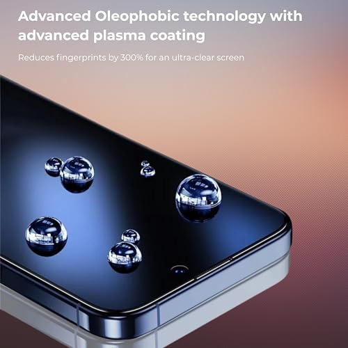 Image of ArmorGlass Borderless Privacy Tempered Glass compatible with iPhone 15 Pro Screen Protector, 9H Hardness, 2.5D Curved Edge, Oleophobic Coating