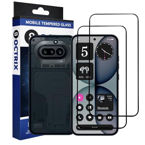 Image of Premium Tempered Glass Screen Protector Compatible for Nothing 4A with Edge to Edge Coverage - Case Friendly, Anti-Scratch & Bubble-Free Installation Kit (Pack Of 2)