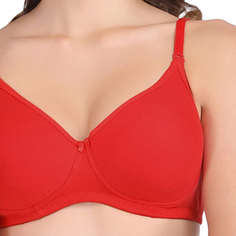 Image of Groversons Paris Beauty Women's Padded, Non-Wired, Seamless T-Shirt Bra (BR190)
