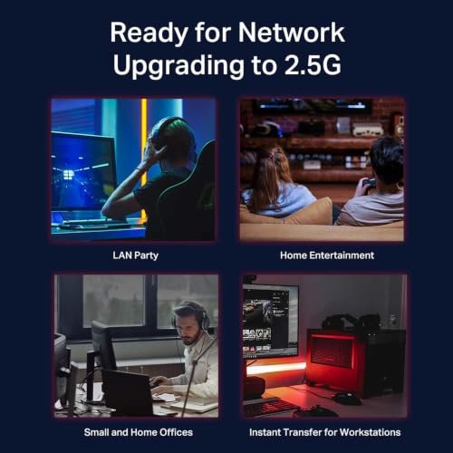 Image of TP-Link TL-SG105-M2, 5 Port Multi-Gigabit Unmanaged Network Switch | Ethernet Splitter, 2.5G Bandwidth, Plug & Play, Desktop /Wall-Mount, Fanless Metal Design