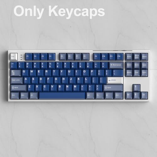 Image of Fogruaden PBT Keycaps Set, Cherry Profile Custom Keycap for Mechanical Keyboard Keycaps(Cherry wushilan)