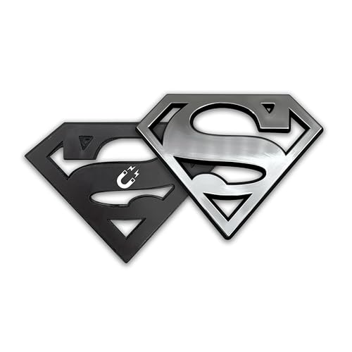 Imán decorativo grande Superman cromado DC Comics miniatura 1