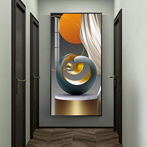 Pósteres de líneas doradas dsdsgog de geometría abstracta lienzo de 60x120cm 2