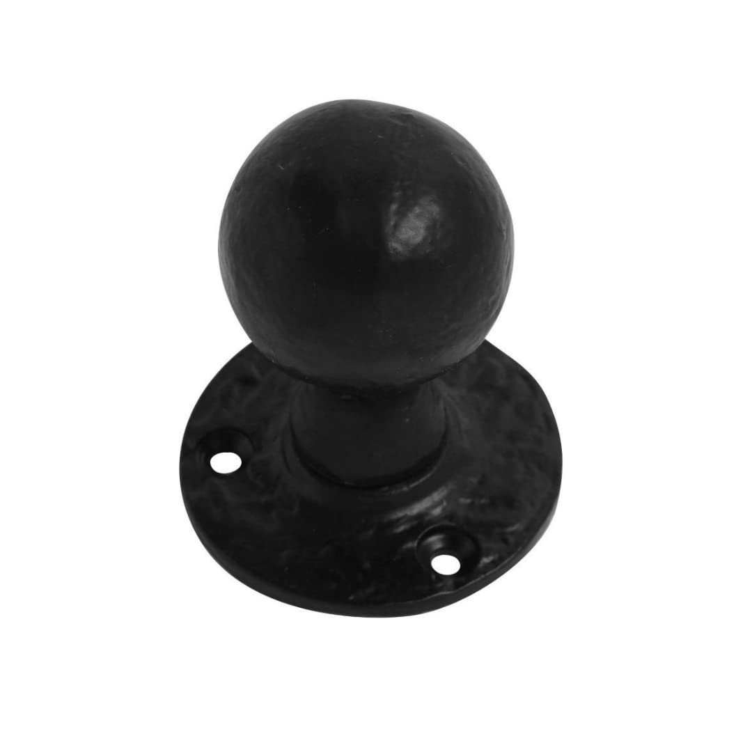 VIBE Mortice Knob Unsprung on Black Antique Door Handle Knob on Black Antique for Internal Doors