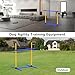 AHAILUOO Adjustable Dog Agility Jump Set – Training Hurdles with Height Adjustable Bars, Portable Design with Carry Bag for Indoor & Outdoor Agility Courses (A-Jump Pole-1)