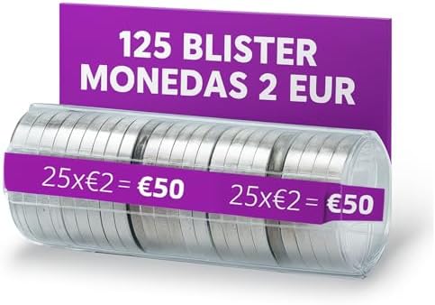 AF® – 125 Blister Coins, Pack 125 Blister Coins 2 Euro | European...