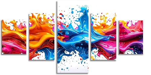 Diamond painting 5D coloré kit complet de 5 tableaux d'art créatif 100x60cm pour adultes