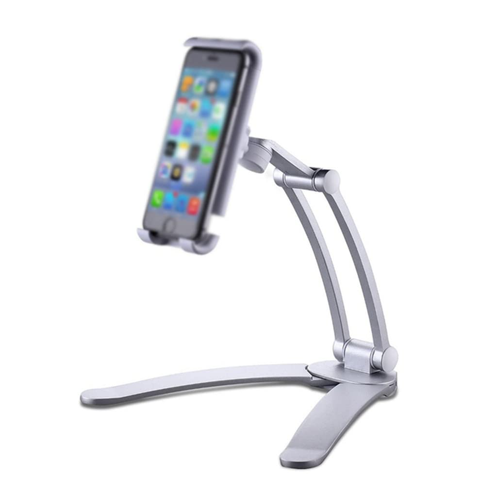 Wall Desk Tablet Stand Digital Kitchen Tablet Mount Stand Metal Bracket Smartphones Holders fit Width Tablet Color Black