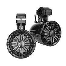 BELVA BH35BRB Version 2 160W Peak 80W RMS 3.5" Bluetooth Motorcycle Handlebar Speaker System with RGB Lights, IP55 Water Resistance, Remote, and Mounting Hardware for Motorcycles/ATVs/Jet Skis