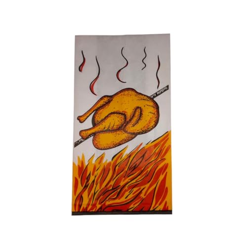 Vertdurée – Lot de 100 Sacs Poulet Graisse-Résistants en Papier Blanc 13+7,5 × 28 cm – Usage...