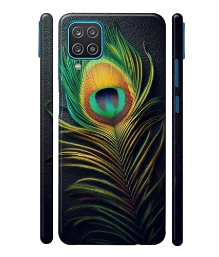 Image of Peacock Feather Mor Pankh Printed Hard Back Case Cover Compatible for Samsung Galaxy M32 5G (Multicolor) - D1671