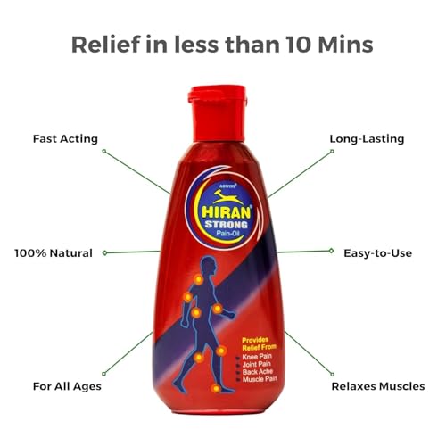 Image of aswini Hiran Pain Relief Oil | Ayurvedic Body Massage Oil for Daily Comfort & Relaxation | Non-Sticky Formula | 35 ML (Pack Of 1)