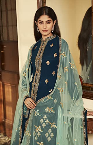 Image of Delisa New Indian /Pakistani Eid Special Party /Ethnic wear Georgette Straight Ghagra Style Salwar Kameez Suit for Womens-2085
