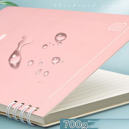 Carnet à spirales A5 avec pages lignées et couverture cartonnée