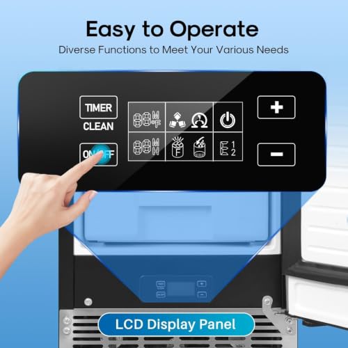 Image of ICEPURE 15 inch Under Counter Ice Maker with Drain Pump | 90lbs /24H, Self-Cleaning, Smart Reminder, 24H Timer, ETL /FCC, Built-in /Freestanding, Home & Commercial, Stainless Steel