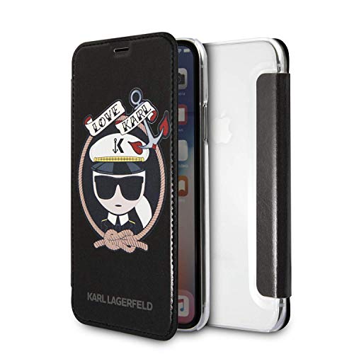 Karl Lagerfeld Karl Sailor Étui à rabat pour iPhone X/XS