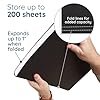 25 Blue Summit Supplies Legal Size Hanging File Folders - Black Hanging File Folders for Filing Cabinet, Durable 11 pt Paper with Plastic Tabs and Inserts, Black Legal Size Hanging Folders #3