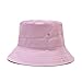 chengjiexu Chapeau Bob Chapeau De Pêcheur Pliable Couleur Unie Seau Chapeaux Unisexe Mode Casquettes Hip Hop Hommes Femmes Panama Seau Casquette Violet