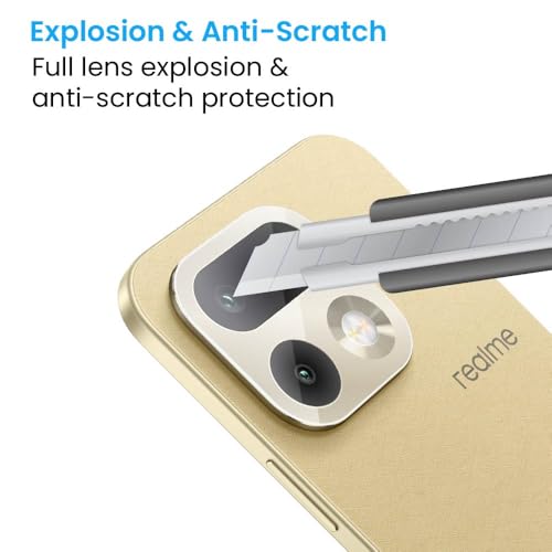 Image of FIRST MART Camera Lens Protector for Realme 16 Pro | 9H Tempered Glass, HD Clear, Scratch Resistant, Anti-Fingerprint, Case-Friendly | Crystal Clear, Pack of 1