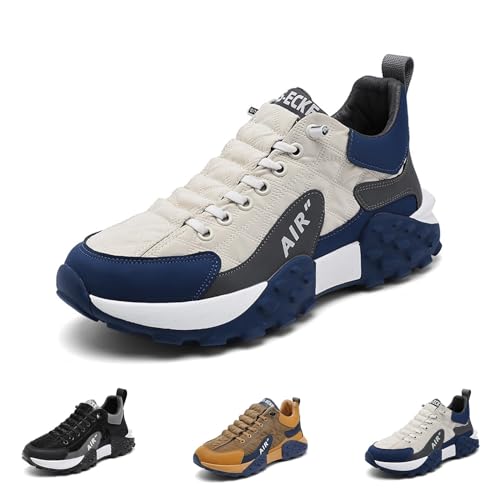 Orthopädischer Komfort-Sneaker for Herren 2024, wasserdichte, rutschfeste, atmungsaktive orthopädische Schuhe for Herren, orthopädische Slip-On-Schuhe for Herren mit Luftpolster ( Color : Weiß , Size