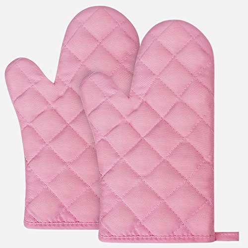 AUAUY Gants de Four, 1 Paire Gants de Cuisine Coton, Lavable Gant Cuisine Four, Gants de Cuisine Antidérapants, Gant Cuisine Anti Chaleur pour Cuisiner,...
