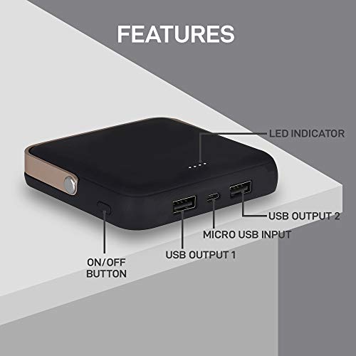 Image of SYSKA Power Bank 10000mah | 6 Months Warranty | PL100J, 3-in-1 Led Light for Camping and Travel, Upto 40 Hours Working Period, Powerbank, Battery Bank, Emergency Light
