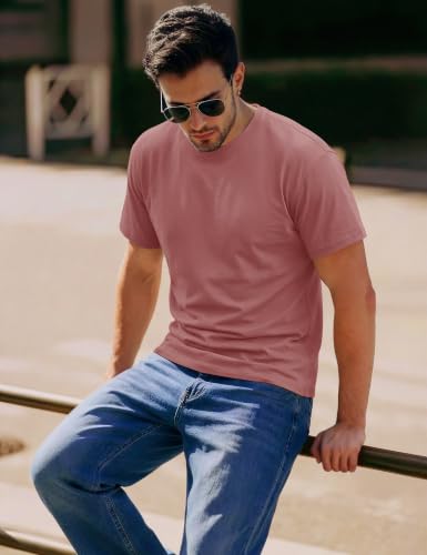 Image of MAGCOMSEN Mens T-Shirts Short Sleeve UPF 50+ Lightweight Moisture Wicking Basic Crewneck Casual Summer Cooling T Shirt