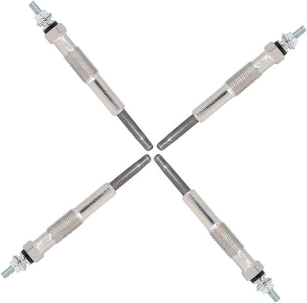 Car Diesel Glow Plug Set OE 7700100558 0250202035 for Clio MK2 1998 1999 2000 2001 2002 2003 2004 2005 Replacement Diesel Glow Plugs Heater 4pcs