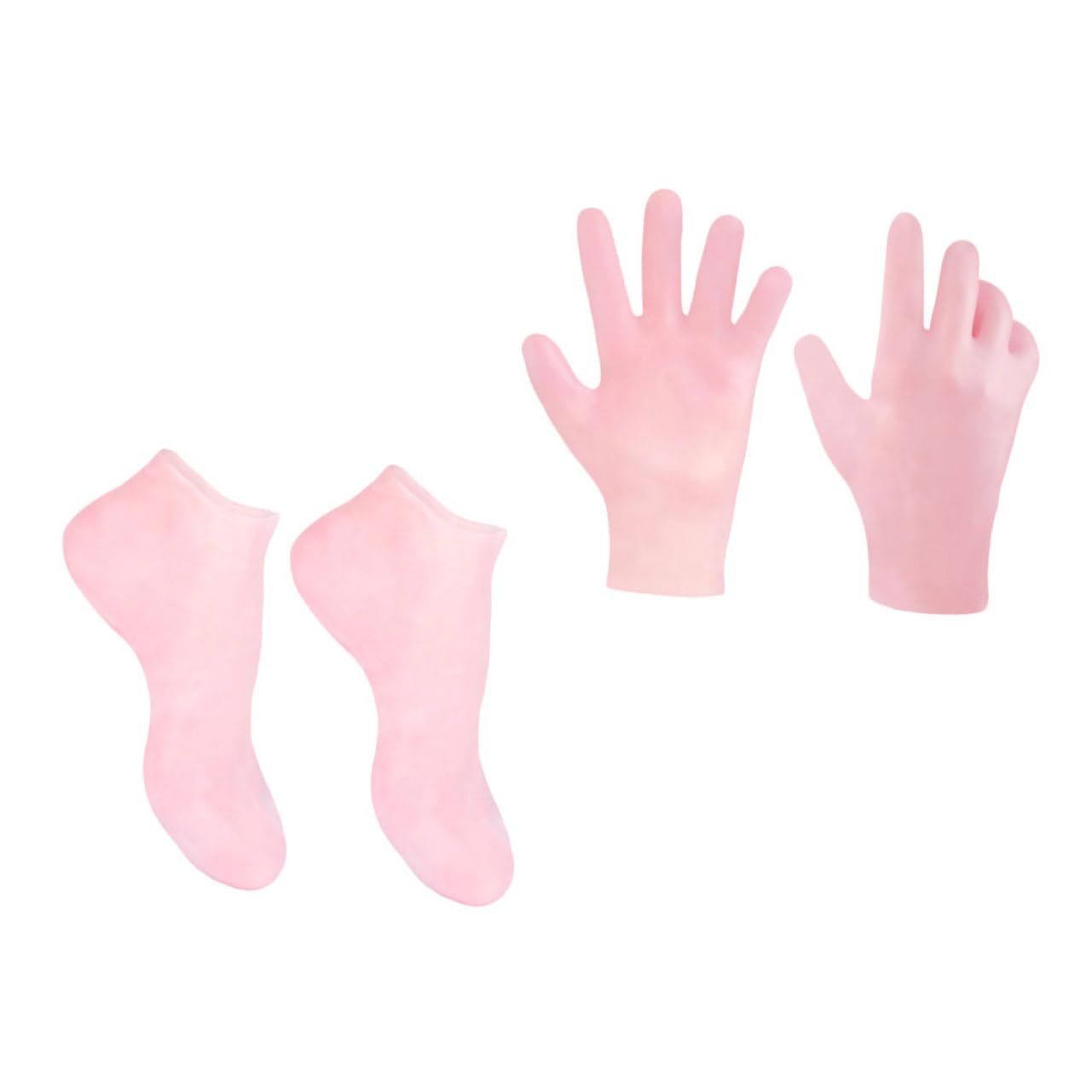 Ipetboom Foot Care Socks Moisturizing Gel Gloves for Women Exfoliating Socks Dry Pink