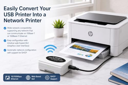 Image of X-MEDIA XM-PS110U 1-Port 10 /100Mbps Fast Ethernet USB Print Server | USB 2.0 Port Network Print Server