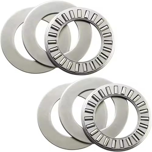 2 Sets NTA1625+2TRA Thrust Needle Roller Bearings with Washers, 1 x 1-9/16 x 5/64 inch Chrome Steel Needles Roller Bearing
