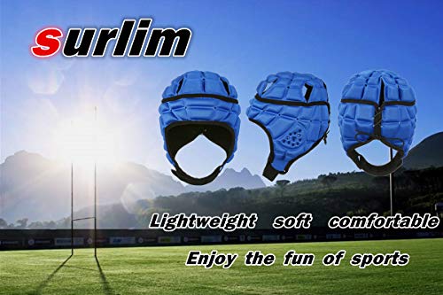 image for surlim Rugby Soft Helmet Soccer Headgear Scrum Cap 7v7 Flag Football H