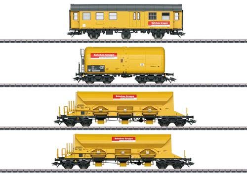 Preisvergleich Produktbild Märklin 49969 H0 4er-Set Güterwagen Bahnbaugruppe DBG der DB