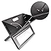 Relaxdays Grill Plegable 10017881-Grill, Negro, 45.5x30x30.5 cm