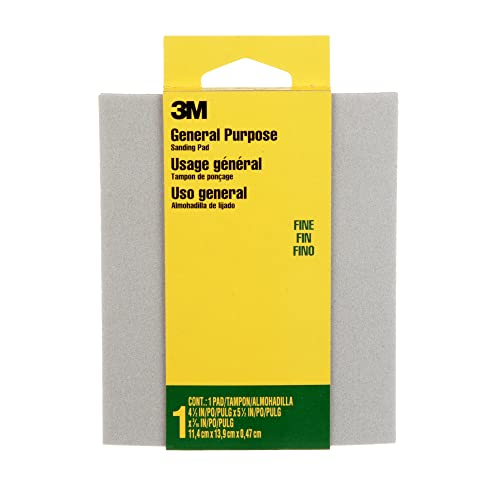 3M 917DC-NA 917 Sanding Sponge, Pack of 1, Fine