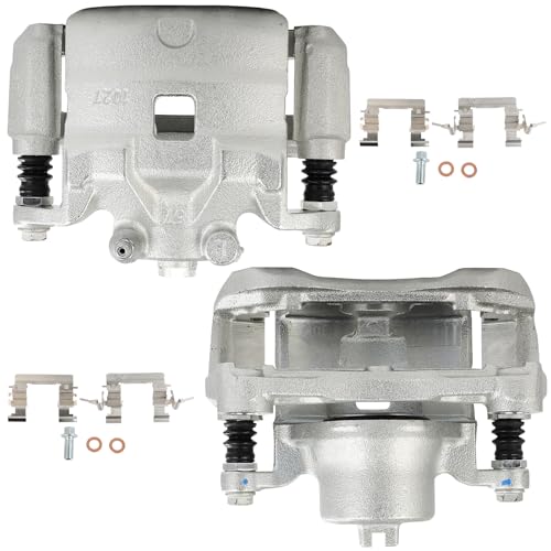 Image of ECCPP 19B6640 19B6641 Front Left & Right Disc Brake Caliper Assembly | w /Bracket Fit For Nissan For Juke 2011-2017, For Nissan For Sentra 2017-2019