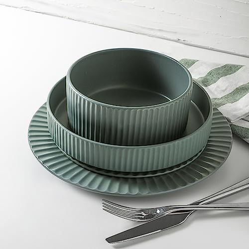 Image of Christian Siriano Lusso 16-Piece Dinnerware Set Stoneware, Stone