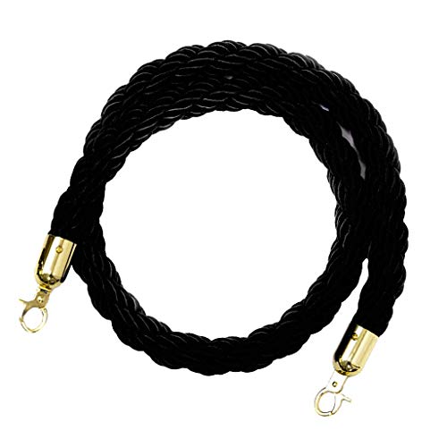 Cuerda de Barrera 2M Cord con Ganchos, Cuerda de Ampliación Queue Cuerda Barrera Cordón de Bloqueo Postes Separadores
