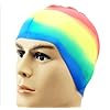 Swimming cap HLTappo di Nuoto in Silicone Granulo Impermeabile Tappo di Nuoto Colorato Tappo Elastico Alto, Red Yellow Blue,Red Yellow Blue