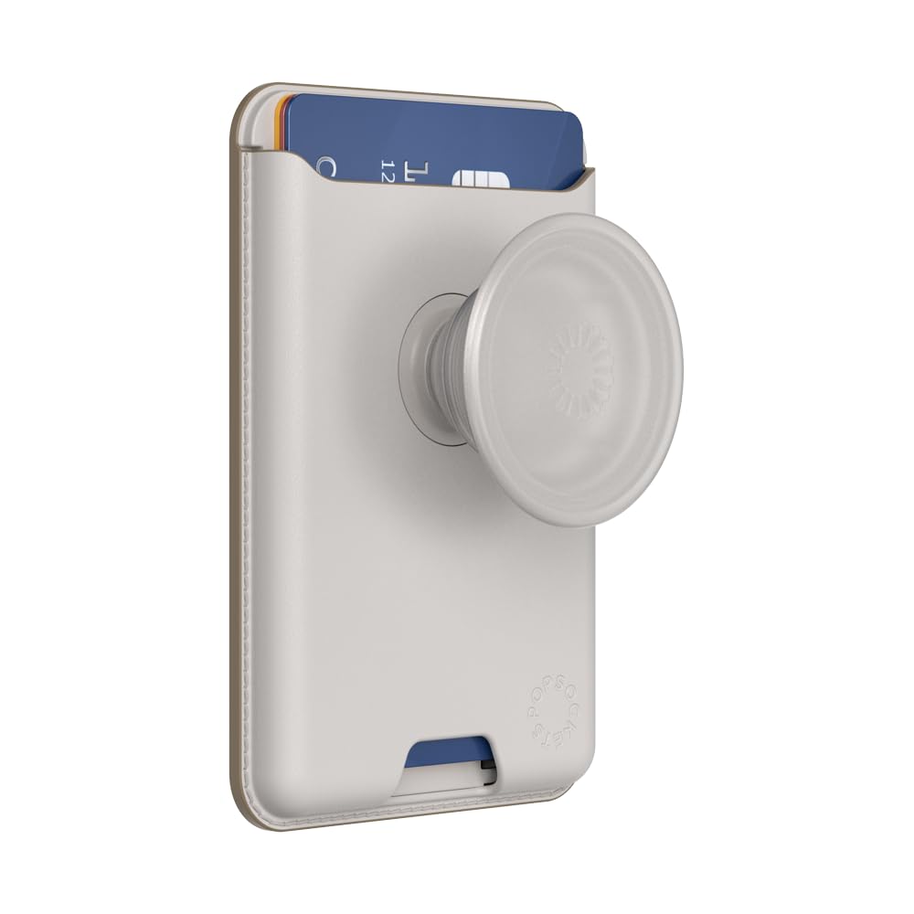PopSockets Softgoods Phone Wallet With Expanding Grip And Adapter Ring For MagSafe, Phone Card Holder, Wireless