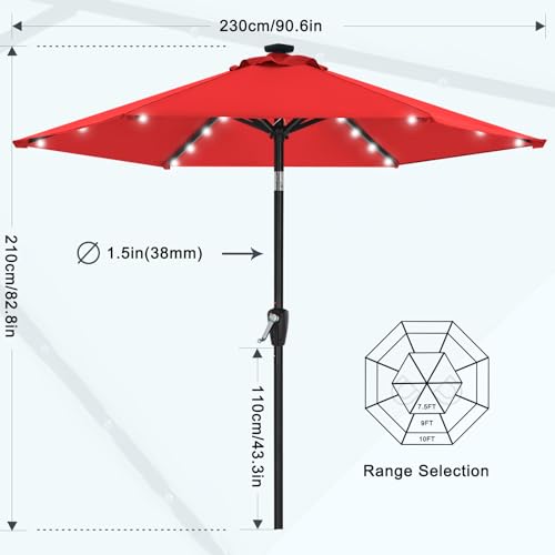 Reviews y listado de Sombrillas Solares con Iluminación LED favoritos de las personas. 30 Imagen adicional