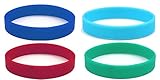 Beyond Dreams Silikon Armbänder einfarbig 4 x Silikonarmband - Motivationsarmband - Fitness - Gummiarmband für Sport - Remind Yourself - Habit Breaker - Wristband Schmuck - Power